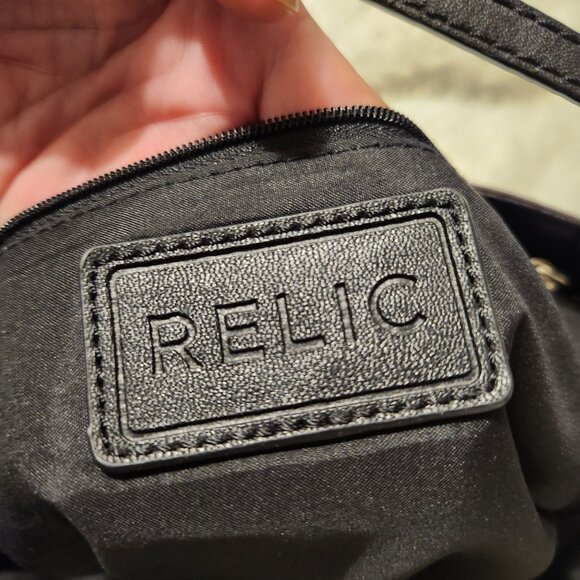 Relic Purse Leather Vintage Medium Size Elephant Trunk Up Good Luck Tribal Print - Picture 2 of 11